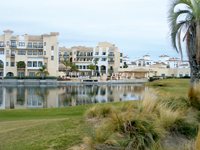 A view of the village at Le Torre from the golf course